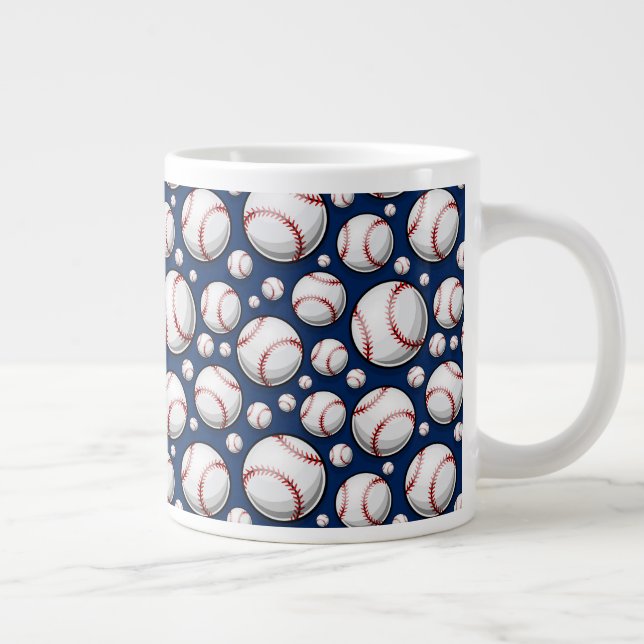 Baseball Sports Mönster Jumbo Mugg (Höger)