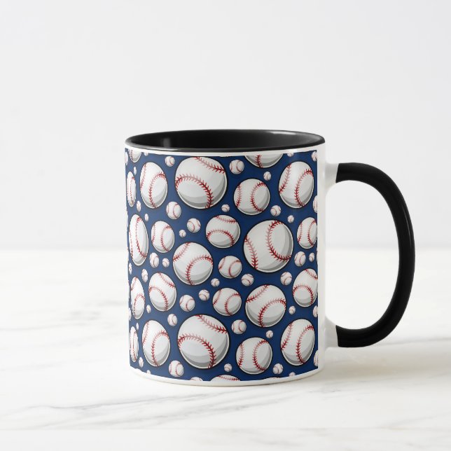 Baseball Sports Mönster Mugg (Höger)