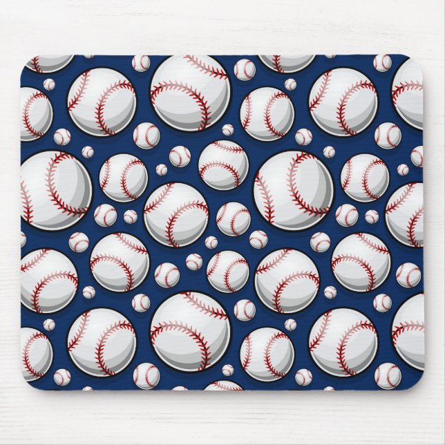 Baseball Sports Mönster Musmatta (Framsidan)