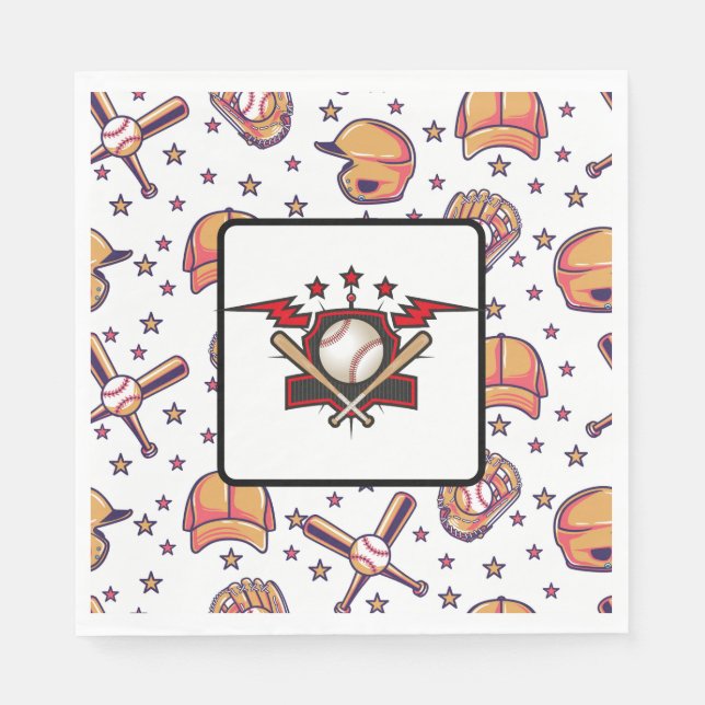 Baseball Sports  Pappersservett (Framsidan)