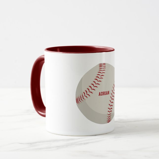 Baseball Sports Personlig Mugg (Framsida vänster)
