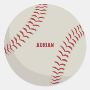 Baseball Sports Personlig Runt Klistermärke