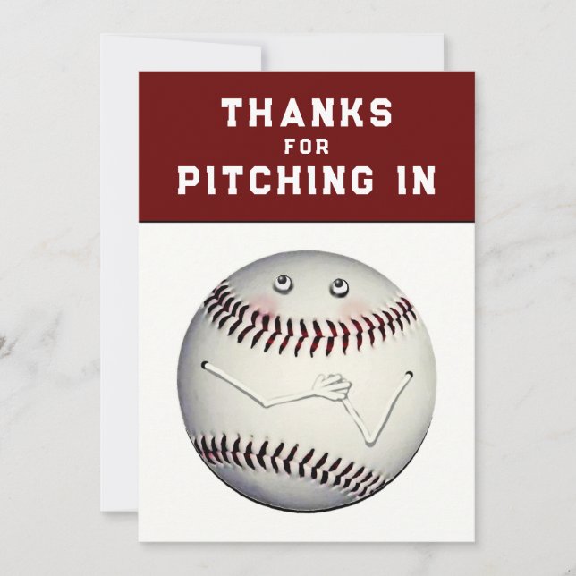 Baseball Sports Tack Kort (Framsida)