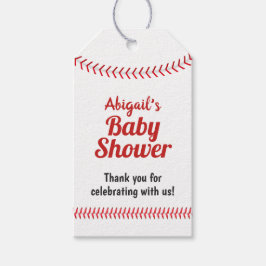 Baseball-sporttema, babyvisningsfavoriter presentetikett