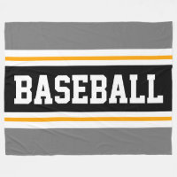 BASEBALL Sporty Grått Gult Black Athletic Rand