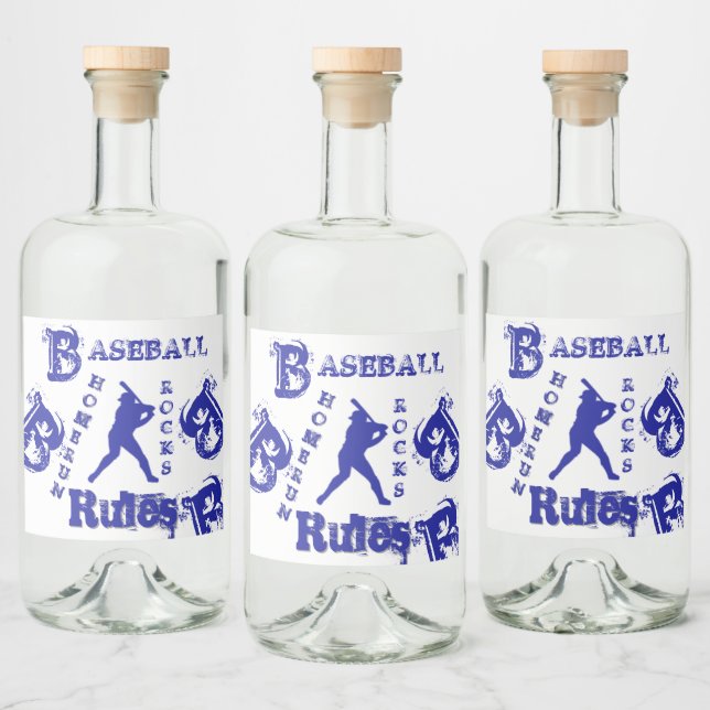 Baseball Spritflaskor Etikett (Flaskor)