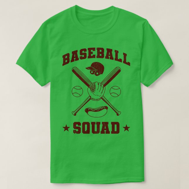 Baseball Squad V3 T Shirt (Design framsida)