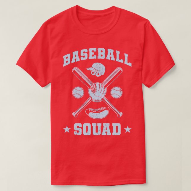 Baseball Squad V5 T Shirt (Design framsida)
