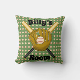 Baseball Square Pillow Kudde
