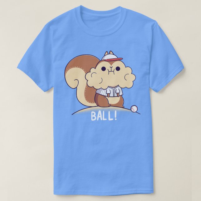 Baseball Squirrel T Shirt (Design framsida)