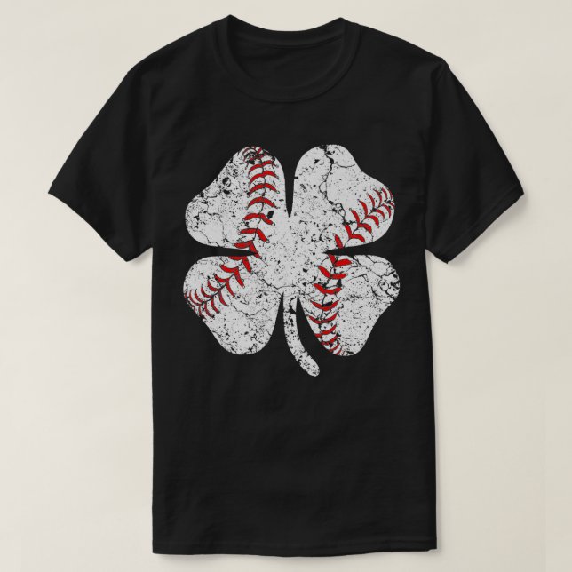 Baseball St patricks day Boys Manar Catcher Pitche T Shirt (Design framsida)