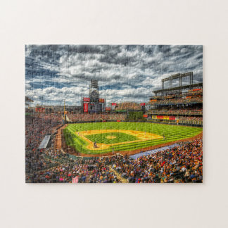 Baseball-stadion fullt i fläkt pussel