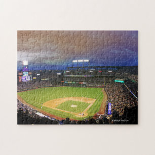 Baseball Stadium - 11x14 Puzzle med Gift Box HAMbW Pussel