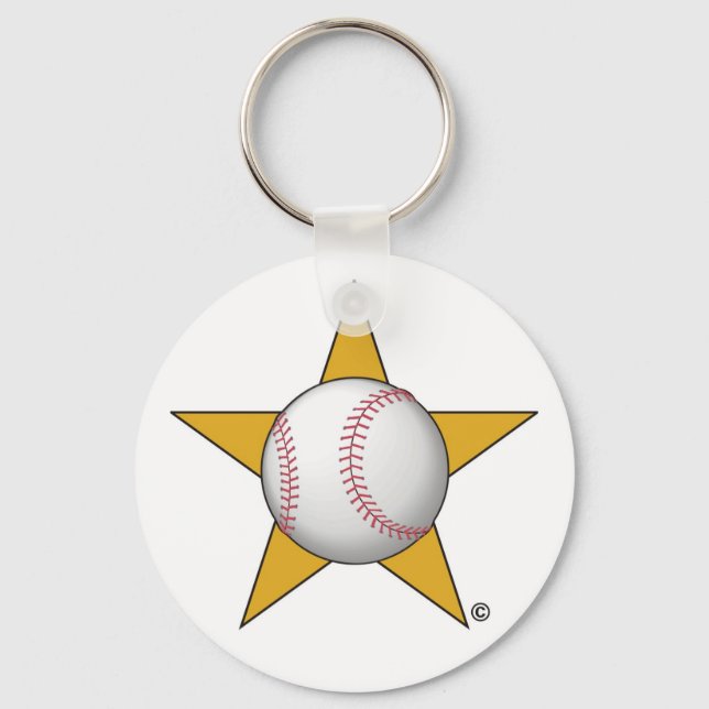 Baseball Star Nyckelring (Framsida)