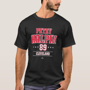 Baseball Star Petey Halpin Cleveland MLBPA T Shirt