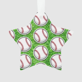 Baseball Star Sports Player NAMN Boll Grönt Grass
