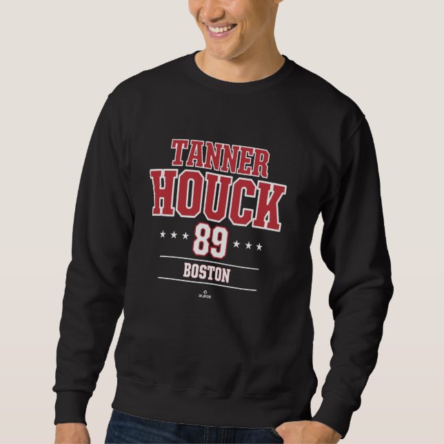 Baseball Star Tanner Houck Boston MLBPA Lång Ärmad Tröja (Framsida)