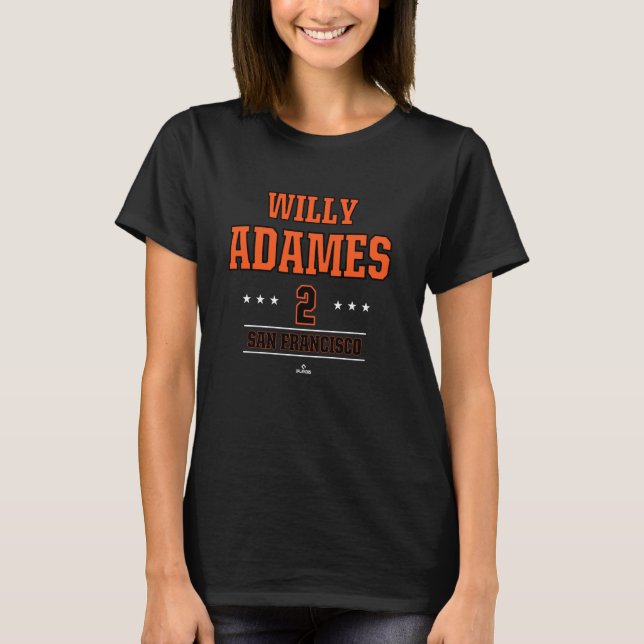 Baseball Star Willy Adames San Francisco MLBPA T Shirt (Framsida)