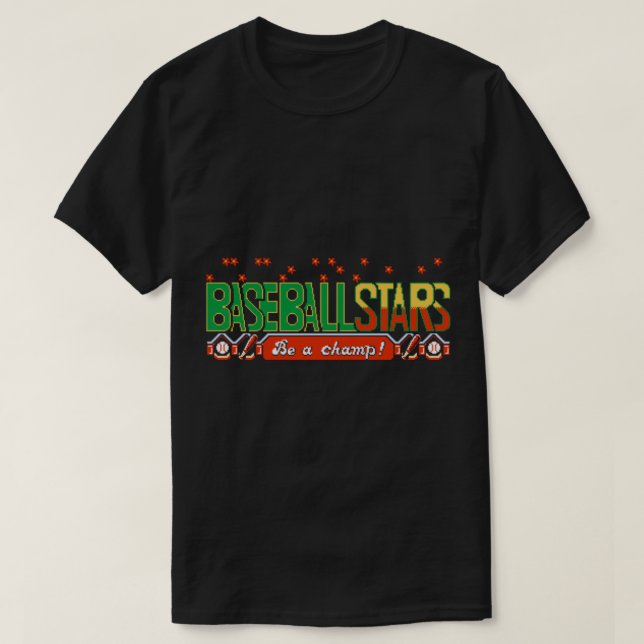 Baseball Stars (NES Title Skärm) Classic T-Shirt (Design framsida)