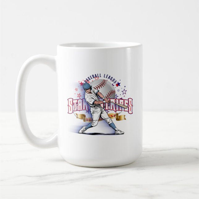 Baseball Stars & Stripes | #15 Klassisk Mugg (Vänster)