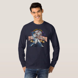 Baseball Stars & Stripes (D. mode) | Herr L. Ärm T Shirt