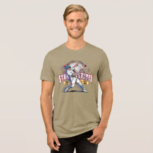 Baseball Stars & Stripes   Män T Shirt