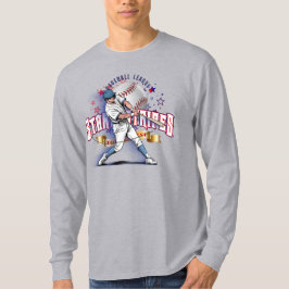 Baseball Stars & Stripes | Men Long Sleeve T Shirt