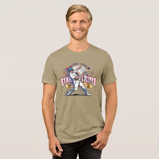 Baseball Stars & Stripes | Men T Shirt (Framsida Full)