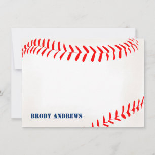 Baseball Stationery - tackkort Tack Kort