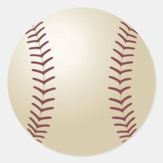Baseball Sticker Runt Klistermärke