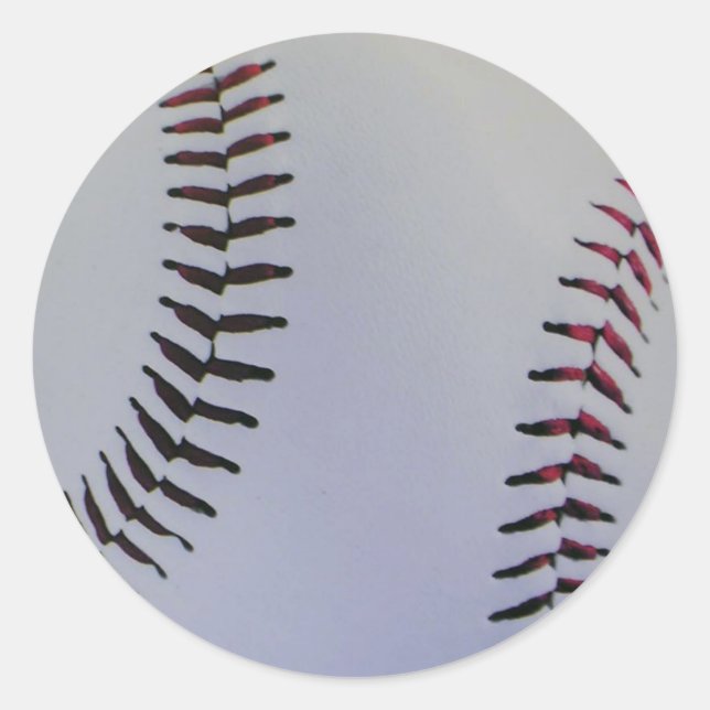 Baseball Sticker Runt Klistermärke (Framsida)
