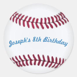 Baseball Stickers med Anpassningsbar Ord Runt Klistermärke