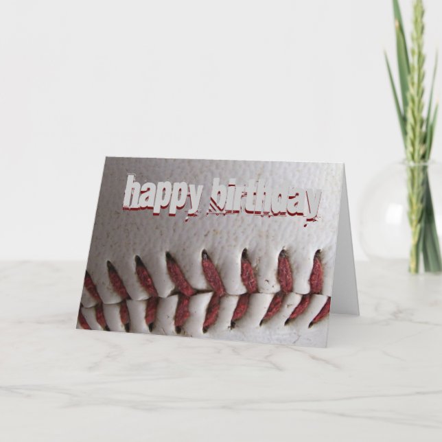 Baseball Stitches Kort (Framsida)