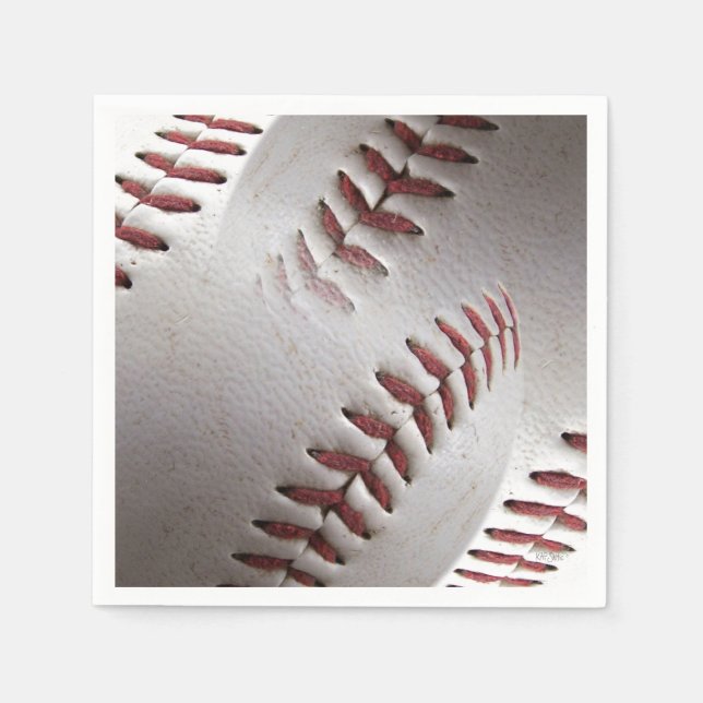 Baseball Stitches Sports Pappersservett (Framsidan)