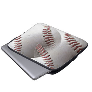 Baseball Stitches Sports Photography Laptop Fodral