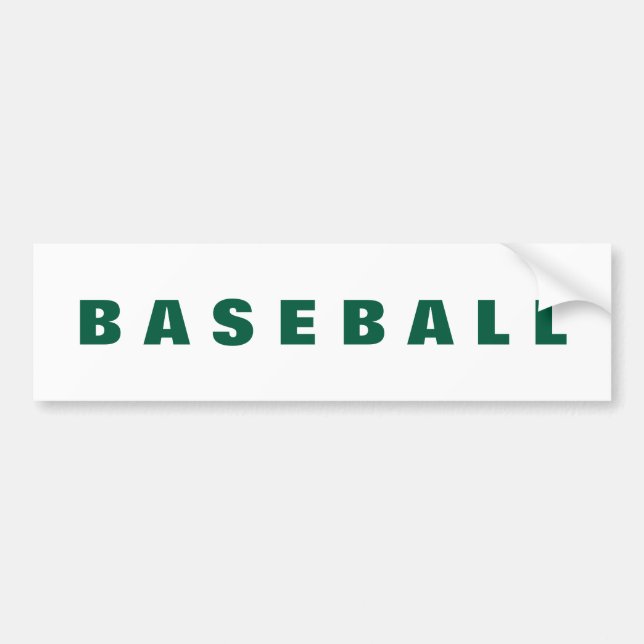 Baseball-stötdekal Bildekal (Framsidan)
