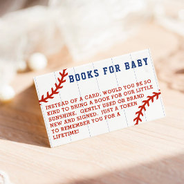 Baseball Streck begär Bokar för babyskor Tilläggskort