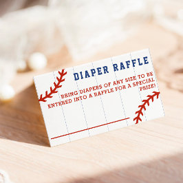 Baseball Streck Diaper Raffle Baby Shower Game Tilläggskort