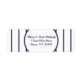 Baseball Streck Return-adressetikett Returadress Etikett