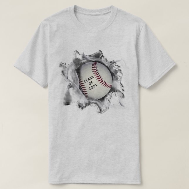 Baseball Studenten Gift T Shirt (Design framsida)