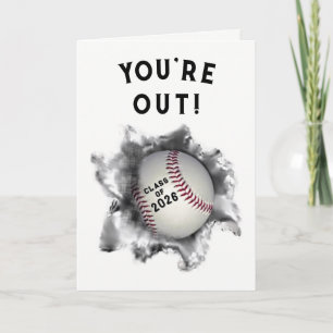 Baseball Studenten Gratulerar Kort