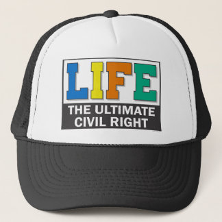 Baseball-style hat with a pro-life message. keps