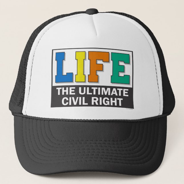 Baseball-style hat with a pro-life message. keps (Framsida)