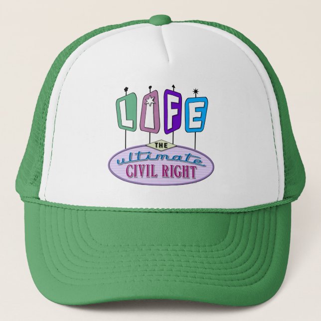 Baseball-style hat with a pro-life message. keps (Framsida)