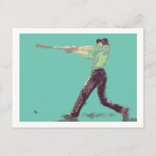 Baseball Swing Vykort