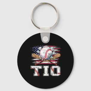 Baseball T-boll Tio American Flagga Proud Boll Tio Nyckelring