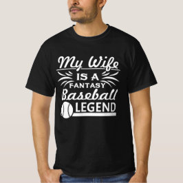 Baseball T Shirt - Min fru är en fantasisk basket 
