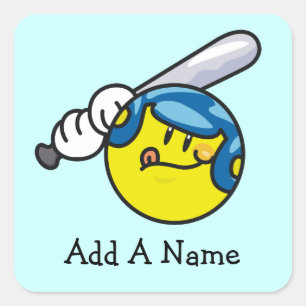 Baseball T-shirts och presenter Fyrkantigt Klistermärke