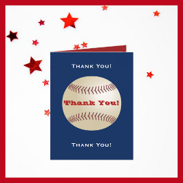 Baseball "Tack" Blue, Red Note Tack Kort