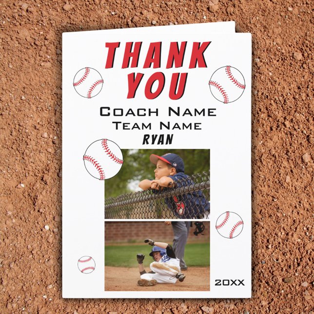 Baseball Tack, Coach 2-fotokort Tack Kort (Skapare uppladdad)